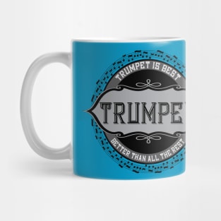 Trumpet Best Music Note Circle Mug